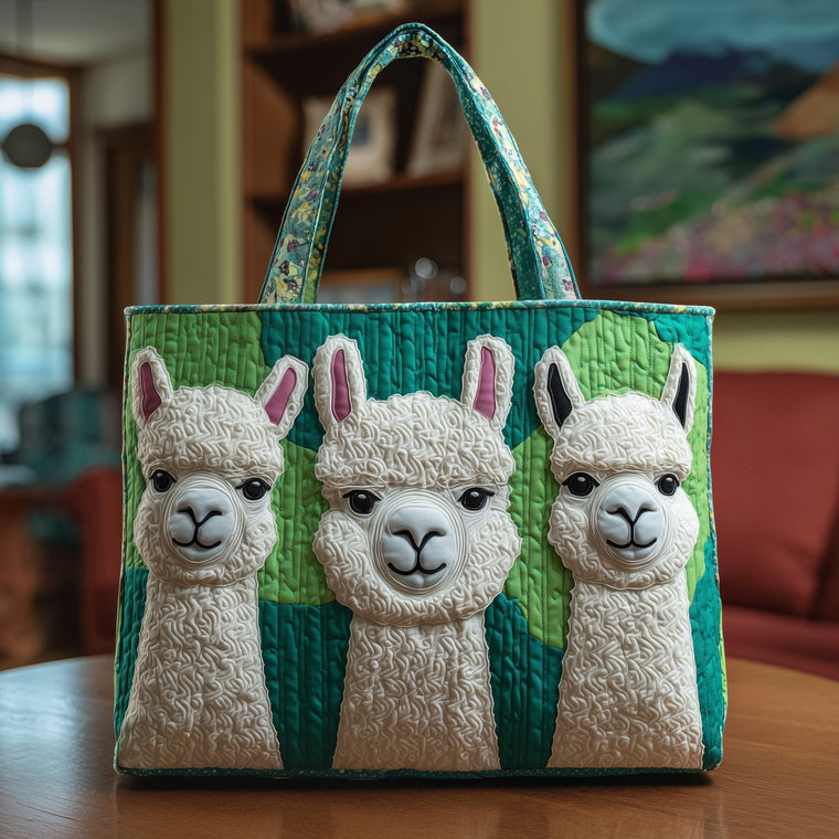 Everyday Llama Faces Tote Bag
