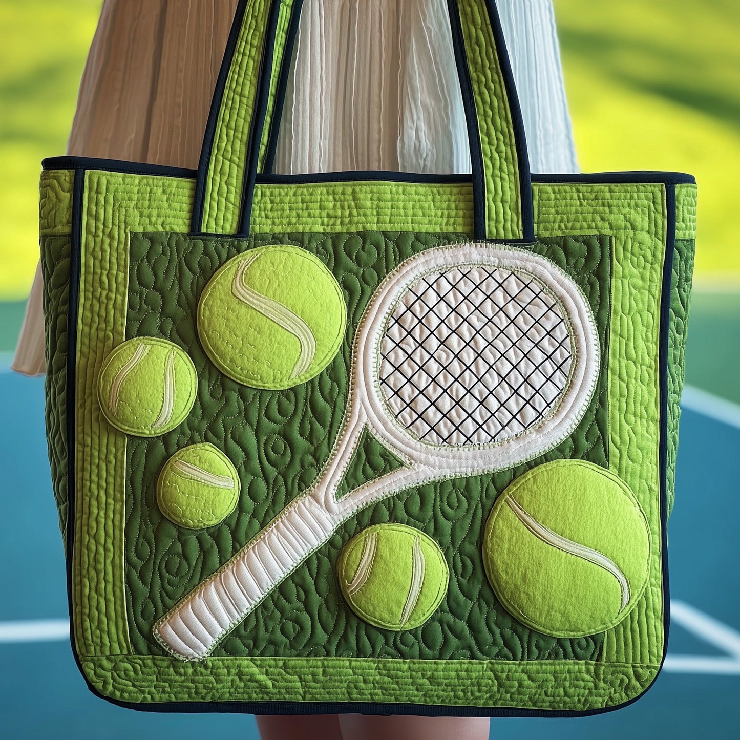 Tennis Racket Balls Tote Bag