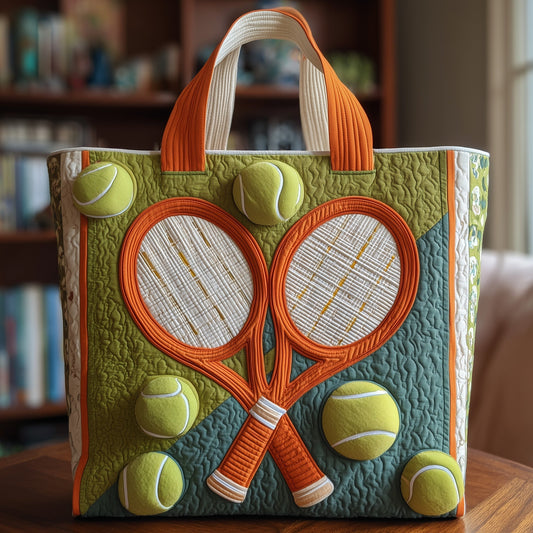 The Tennis Charm Quilted Tote 0671