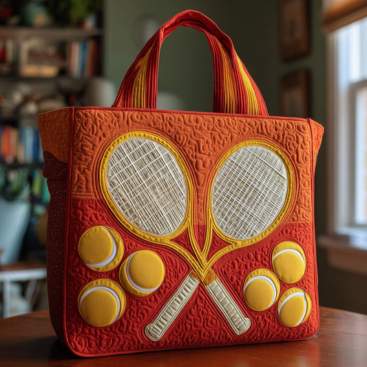 The Tennis Charm Quilted Tote 0673