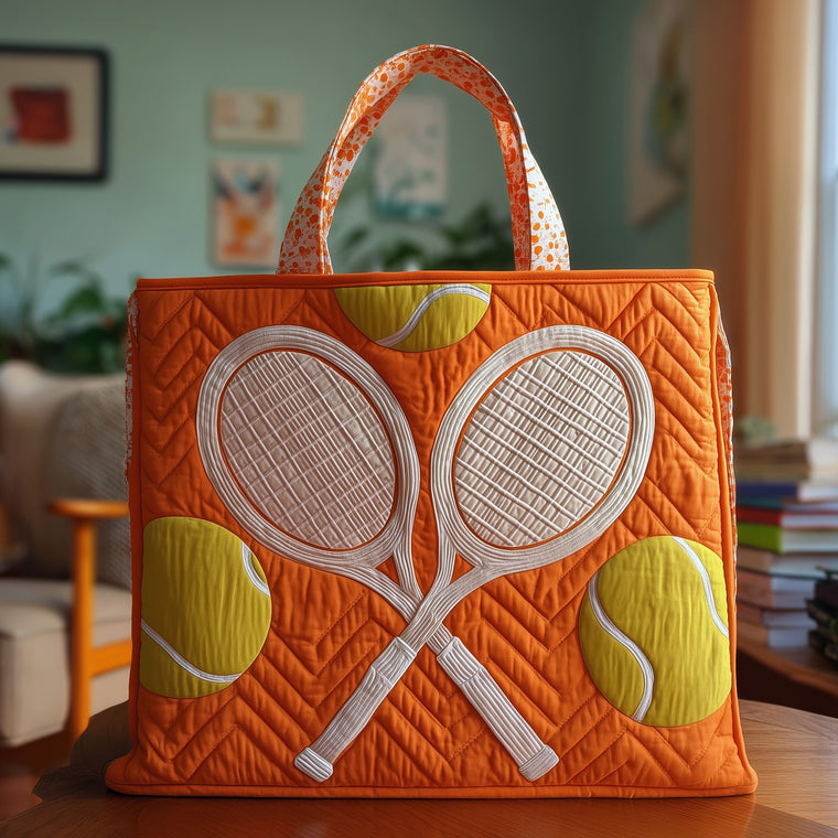 The Tennis Charm Quilted Tote 0675