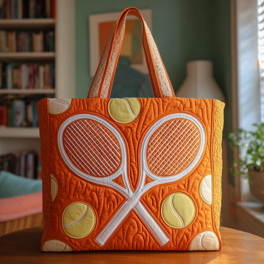 The Tennis Time Quilted Tote 0676