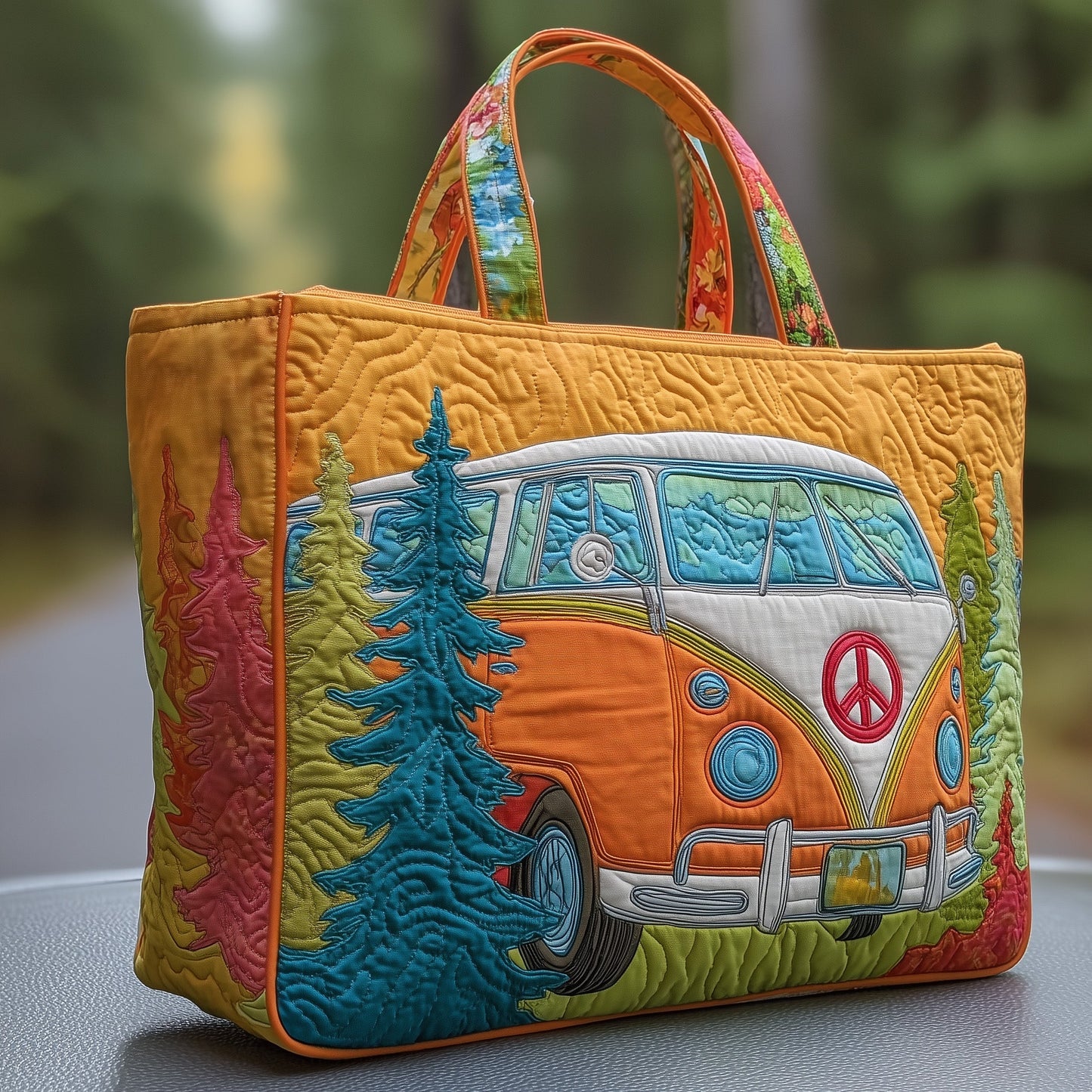 The Retro Camper Quilted Tote