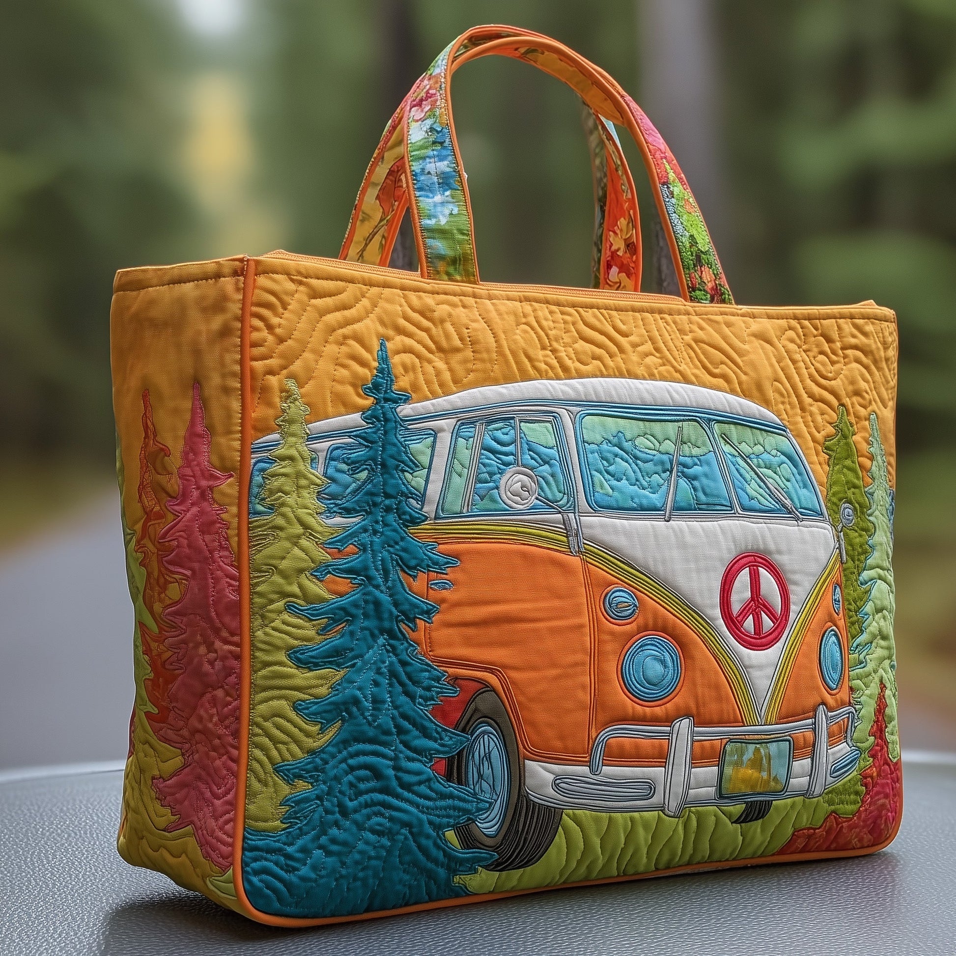 The Retro Camper Quilted Tote