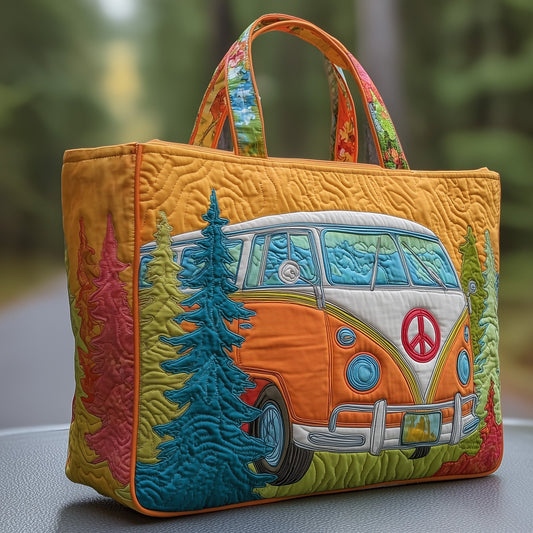 The Retro Camper Quilted Tote