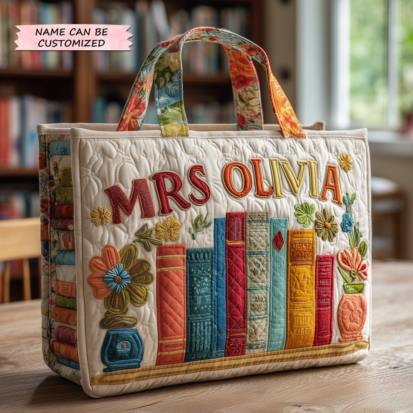 Everyday Teacher Qtcuz Quilted Tote