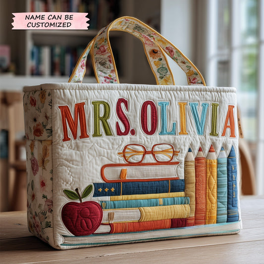 The Teacher'S Books Quilted Tote