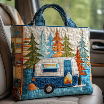 The Camping Trailer Quilted Tote