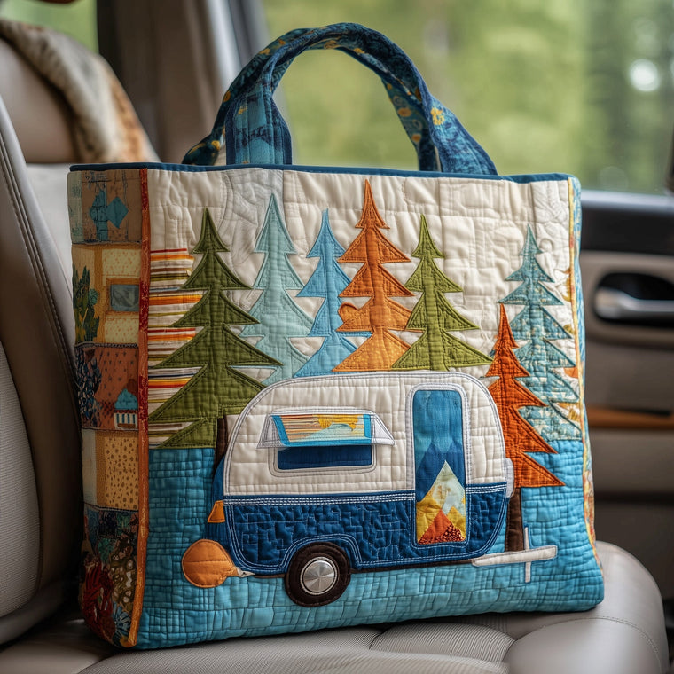 The Camping Trailer Quilted Tote