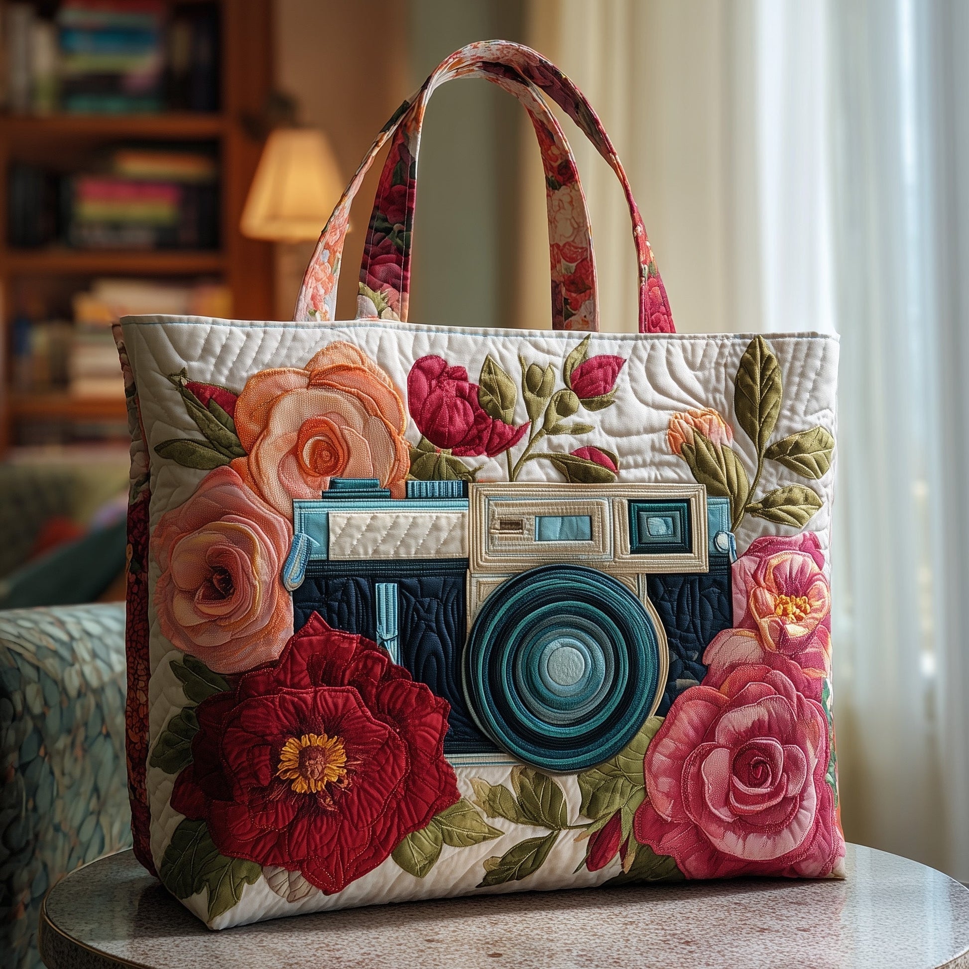 Everyday Camera Flowers Tote Bag