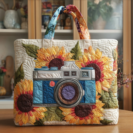 The Sunflower Camera Quilted Tote