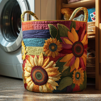 Sunflower Sunray Laundry Quilted Tote