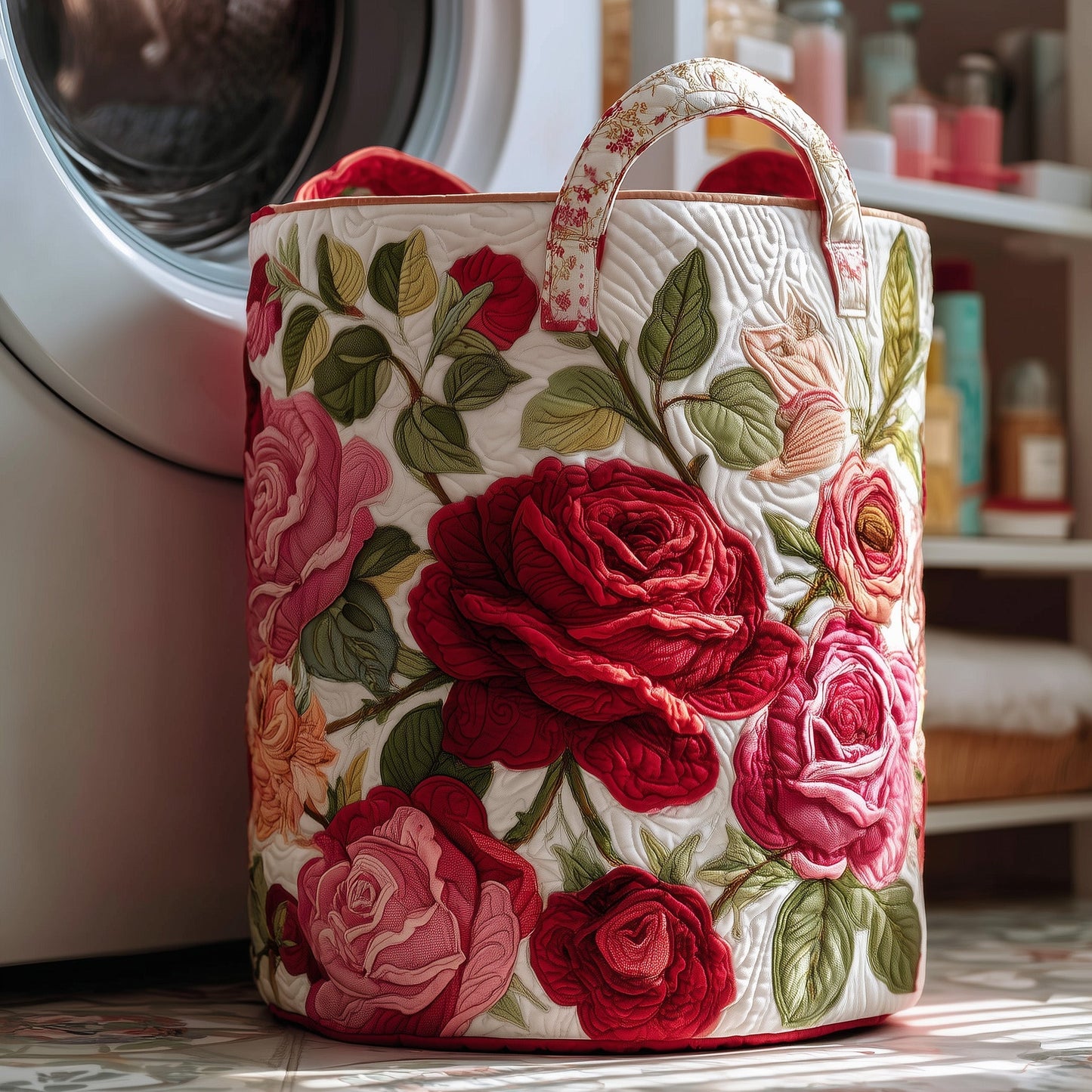Rose Garden Laundry Quilted Tote