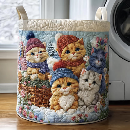 Snowy Whiskers Laundry Quilted Tote