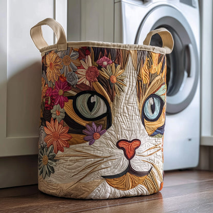 The Catitude Quilted Laundry Basket Tote 1007