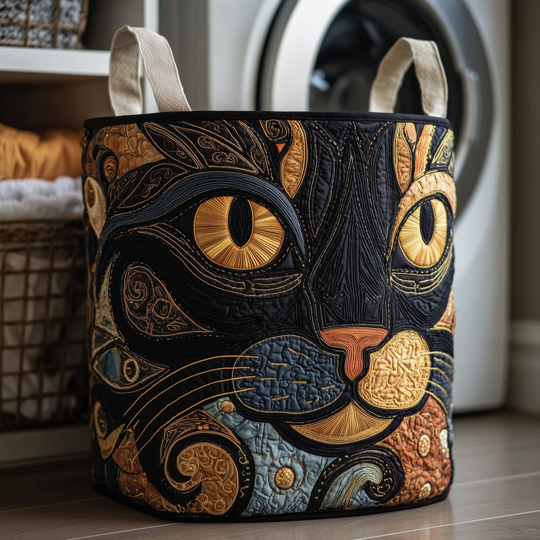 The Catitude Quilted Laundry Basket Tote 1012