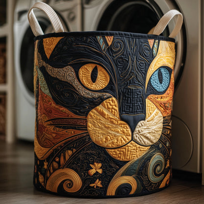 The Catitude Quilted Laundry Basket Tote 1013