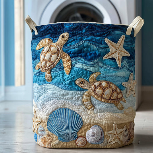 Turtle Drift Laundry Tote Bag
