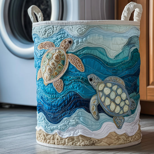 Turtle Drift Laundry Quilted Tote