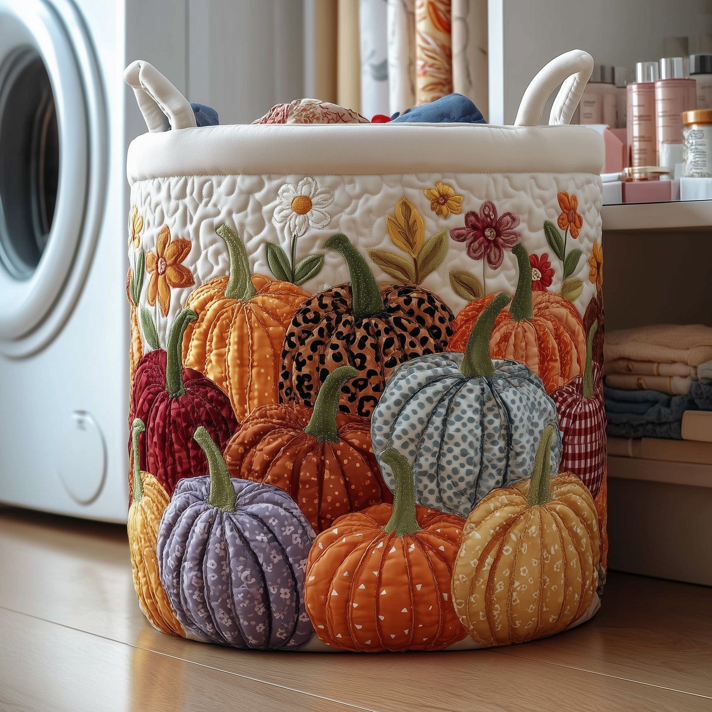 Crisp Autumn Patch Quilted Tote