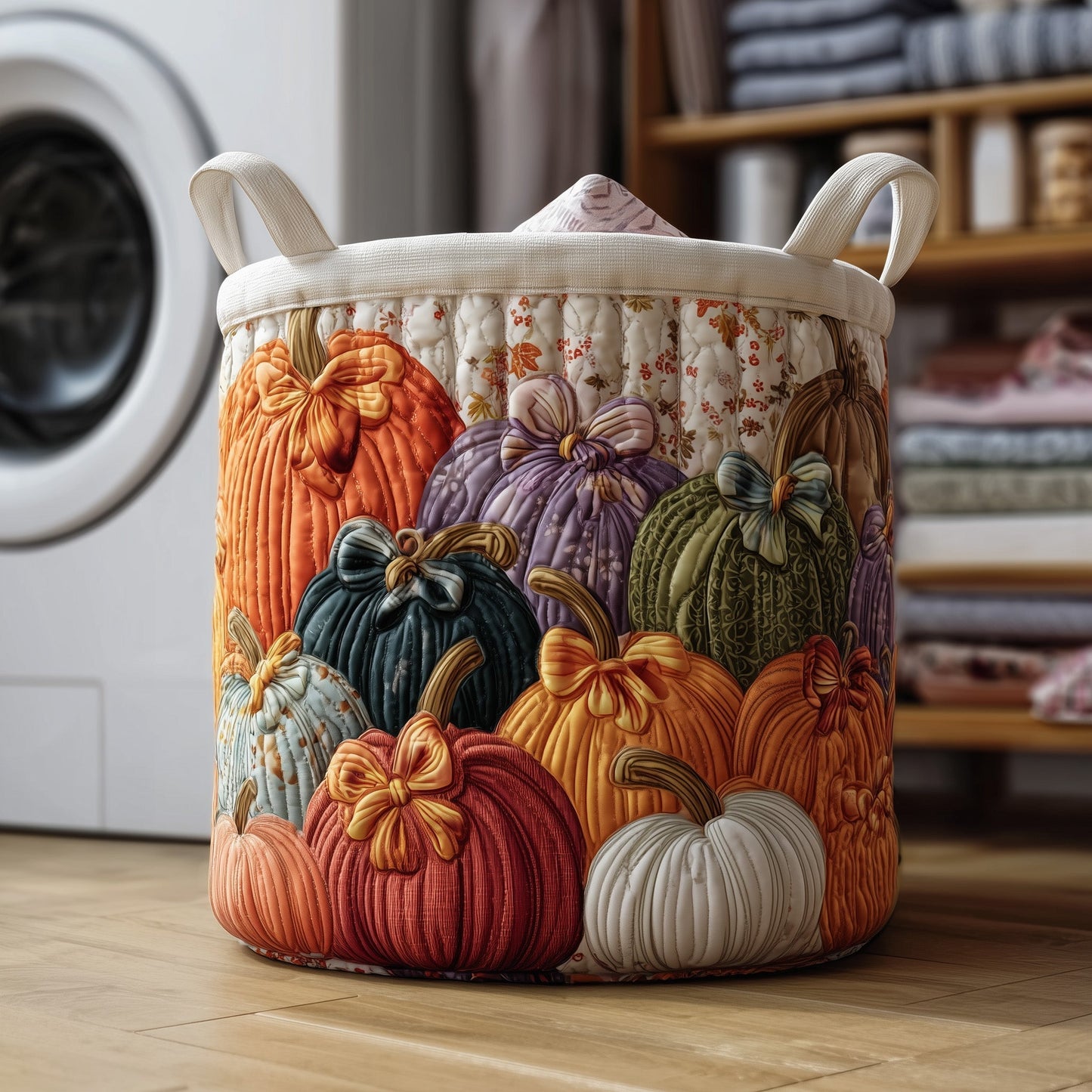 Everyday Pumpkin Quilted Tote Bag