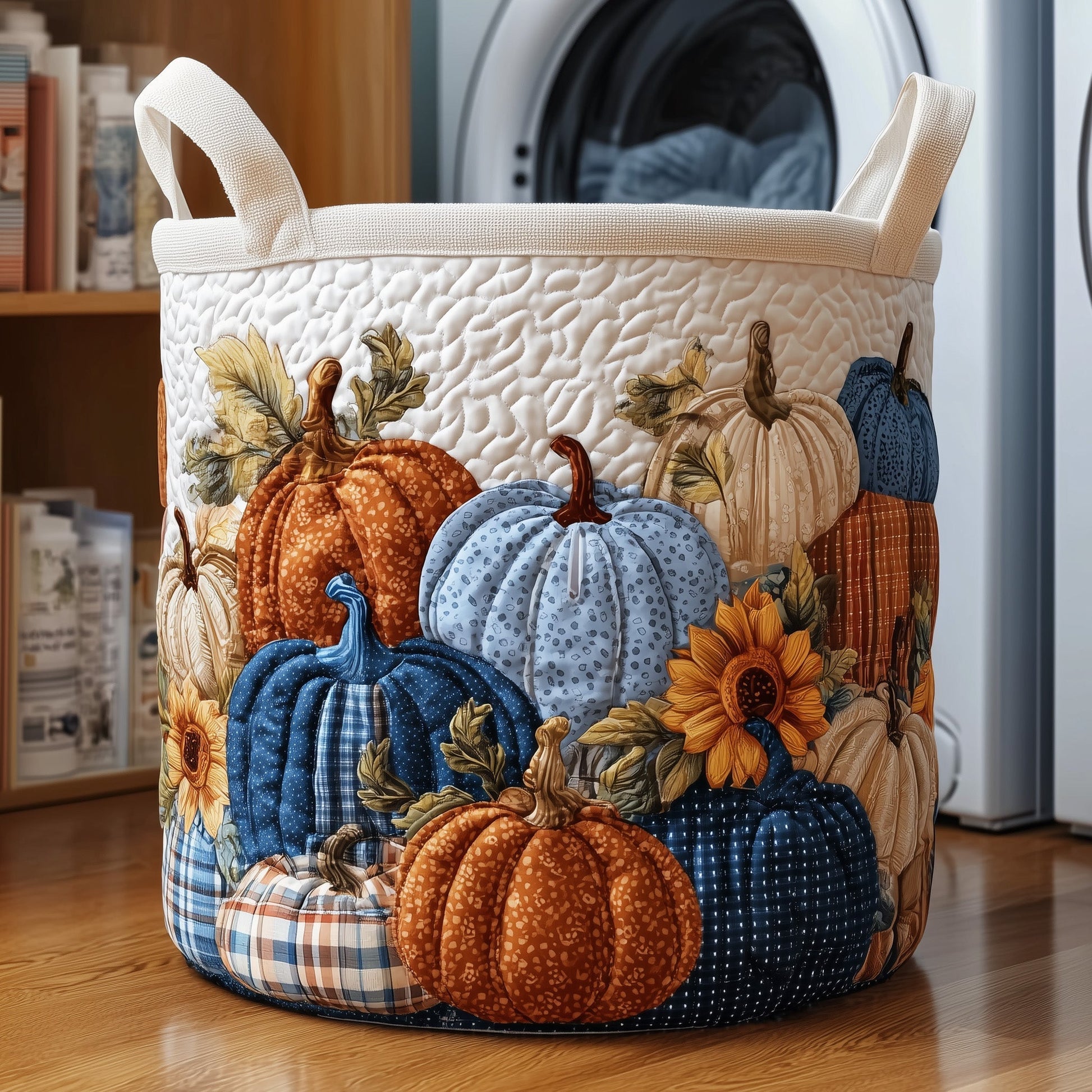 Pumpkin Patch Laundry Quilted Tote