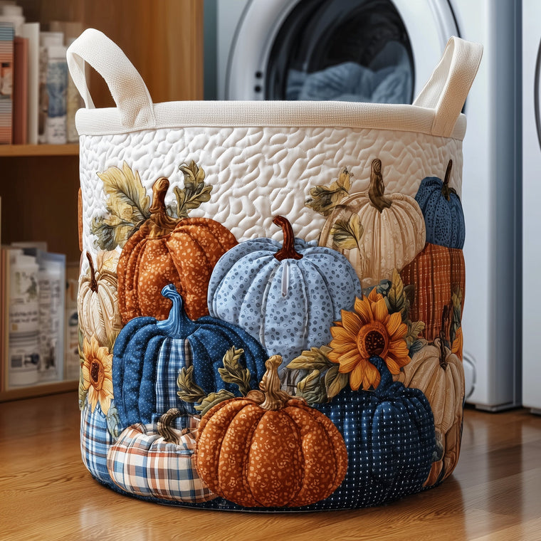 Pumpkin Patch Laundry Quilted Tote