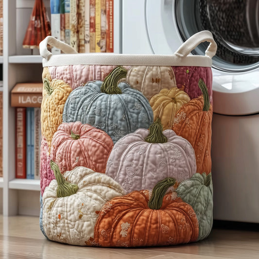 The Pumpkin Patch Quilted Laundry Basket Tote 1060