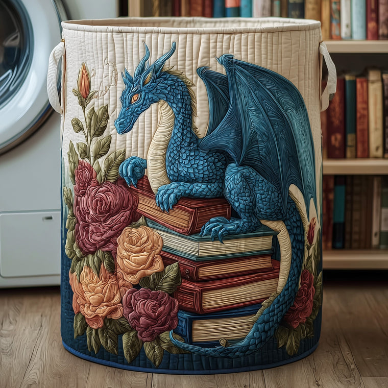 Library Dragon Laundry Quilted Tote