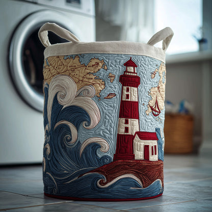 Lighthouse Laundry Basket Quilted Tote