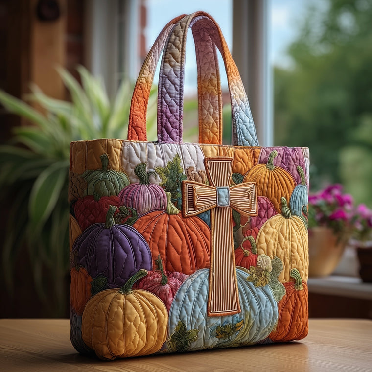 Everyday Cross Pumpkins Tote Bag