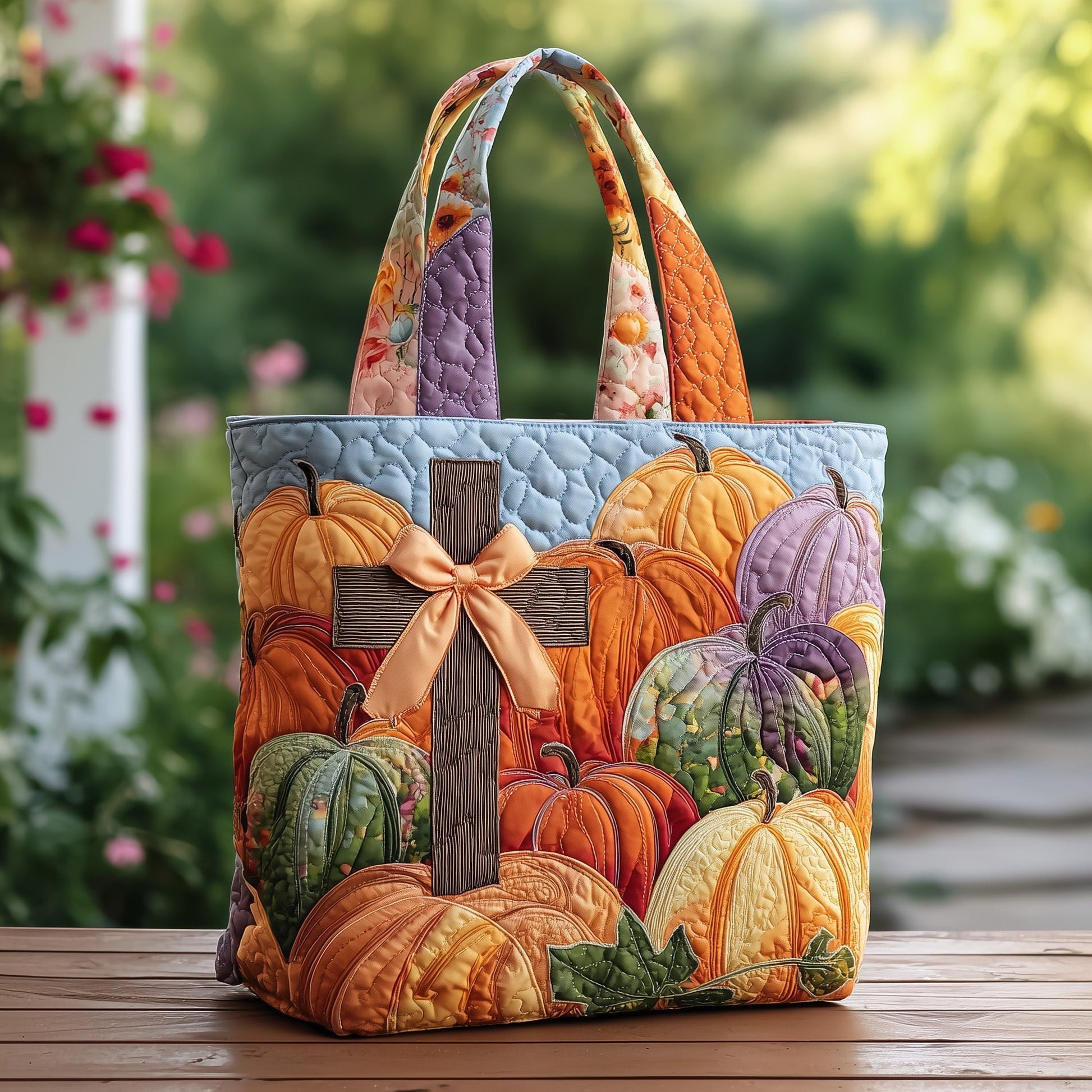 The Autumn Blessings Quilted Tote