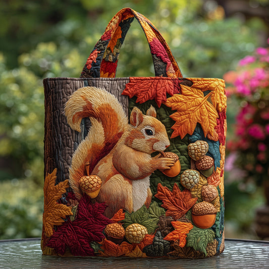 Charming Fall Squirrel Tote Bag