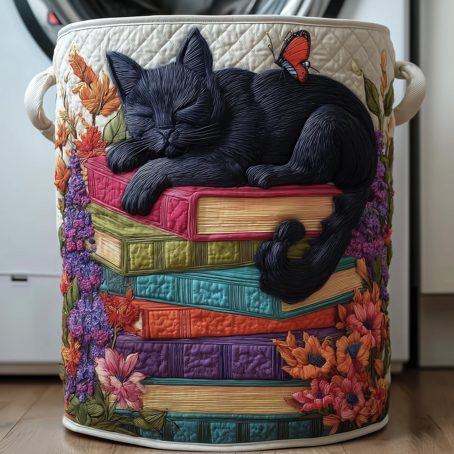 Purrfect Pages Laundry Tote Bag