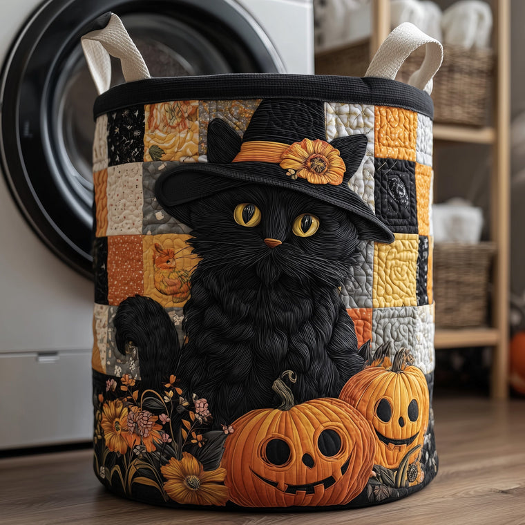 Moonlit Whisker Laundry Quilted Tote