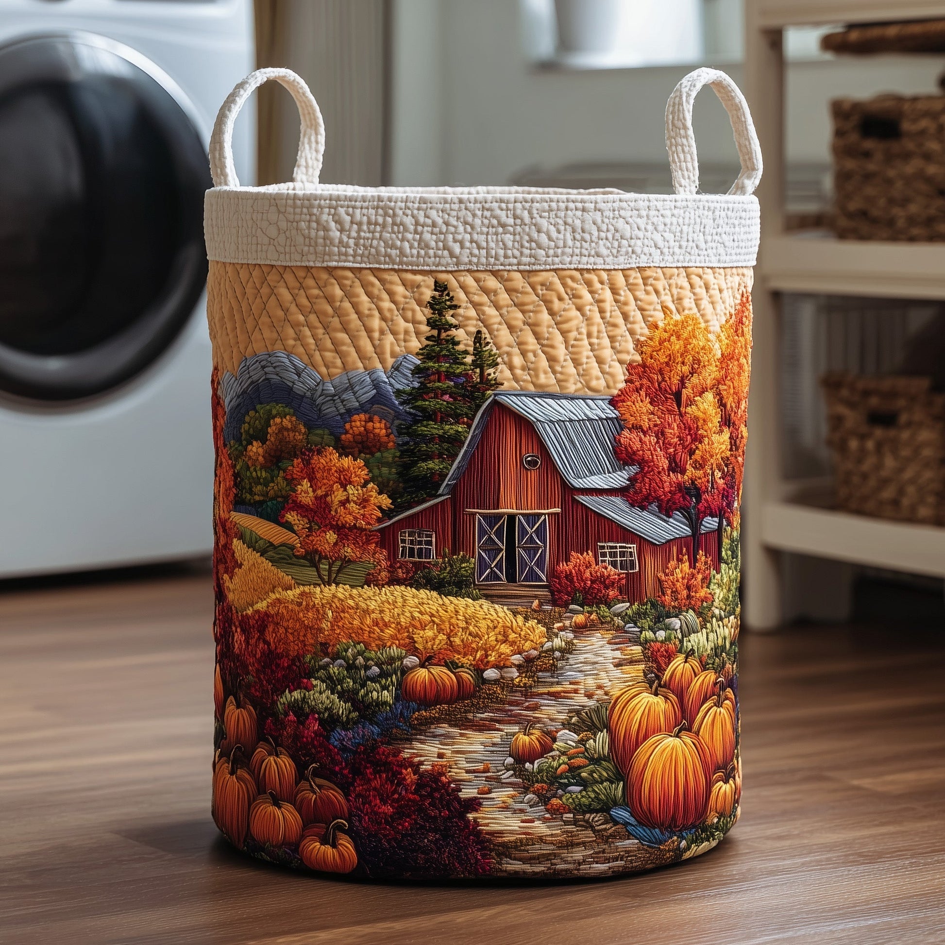 Harvest Farmhouse Laundry Quilted Tote