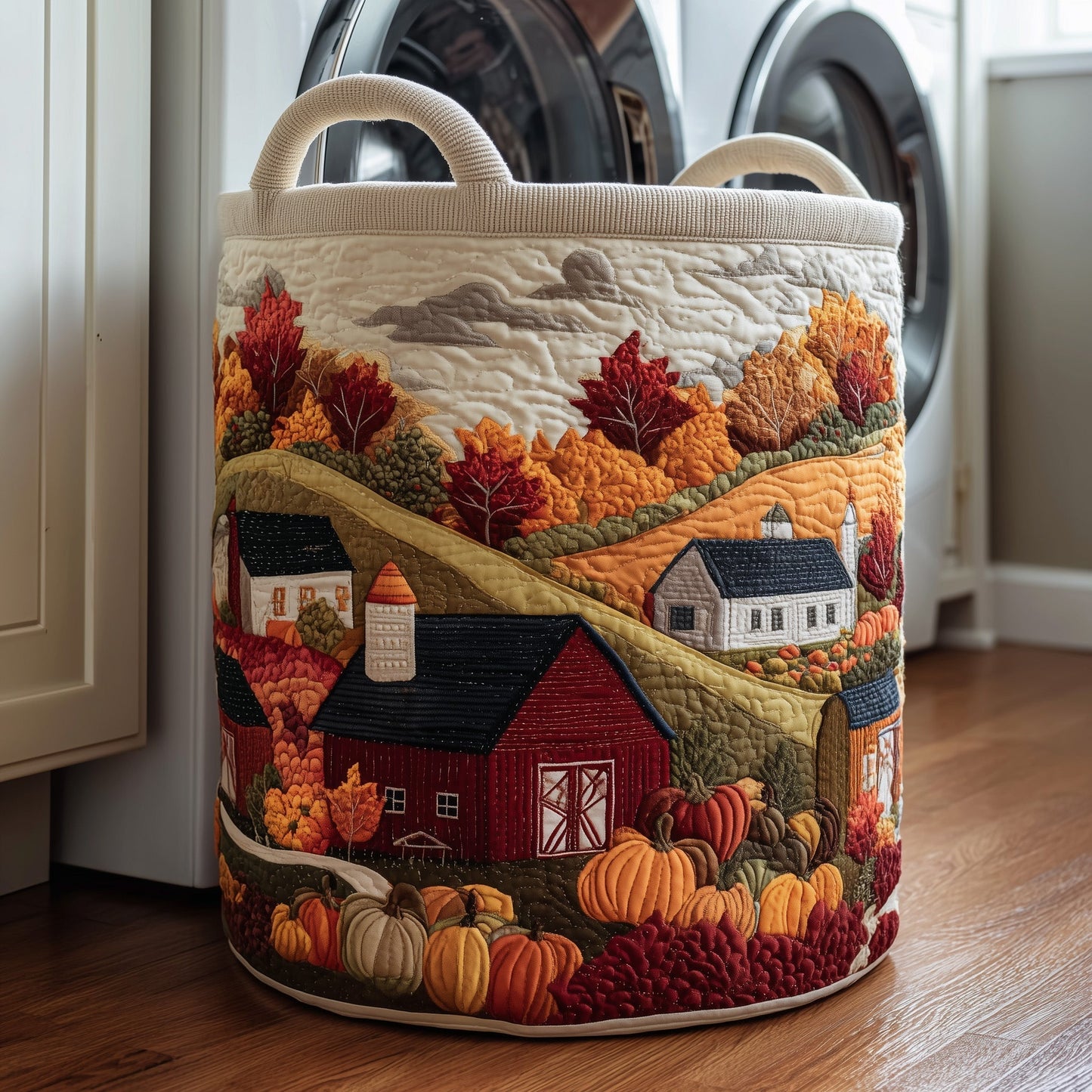 Harvest Farmhouse Laundry Tote Bag