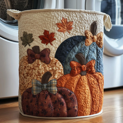 The Pumpkin Haven Quilted Laundry Basket Tote 1787