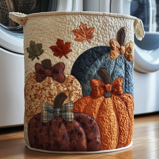 The Pumpkin Haven Quilted Laundry Basket Tote 1787