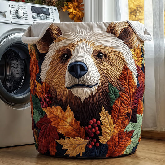 Autumn Bear Laundry Tote Bag