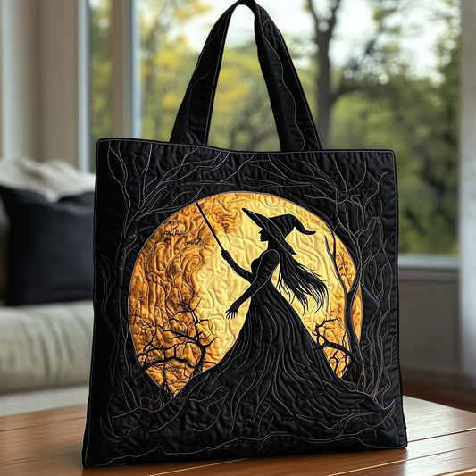 The Halloween Witch Quilted Tote