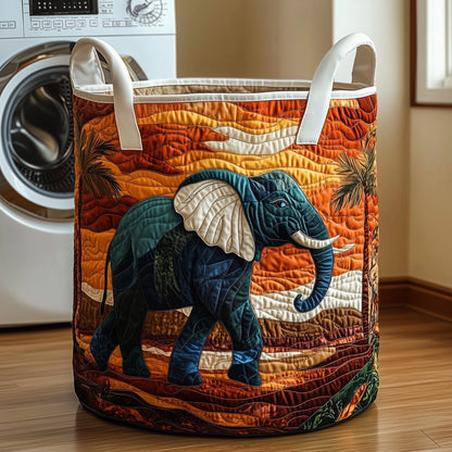 The Elephant Quilted Laundry Basket Tote 1825