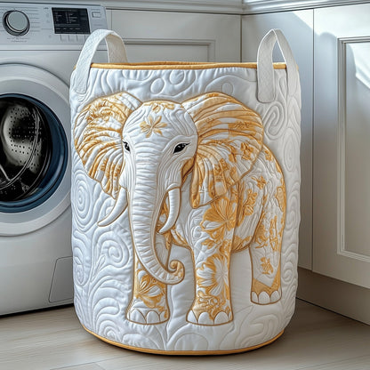 The Elephant Quilted Laundry Basket Tote 1828