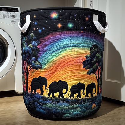 The Elephant Quilted Laundry Basket Tote 1831