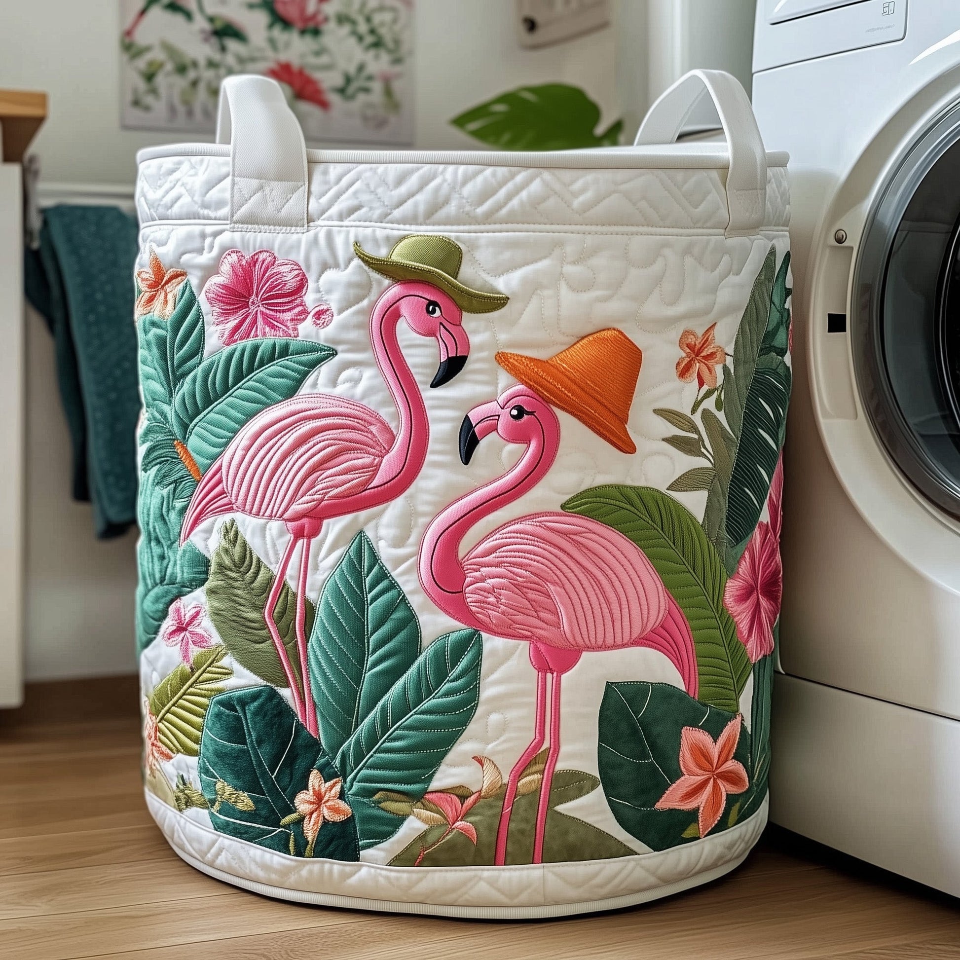 Everyday Flamingo Quilted Tote Bag