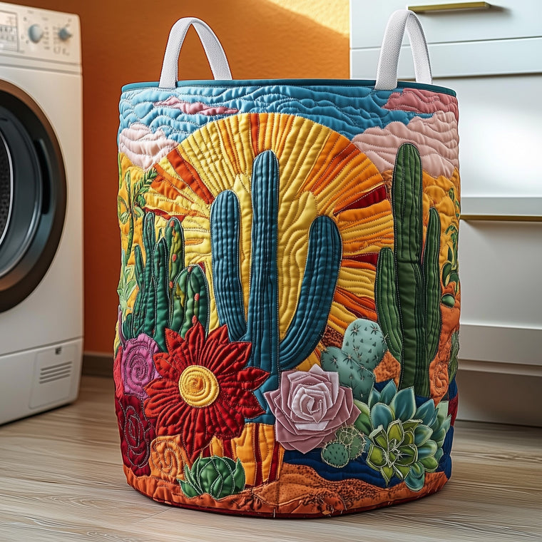 Cactus Haven Laundry Tote Bag