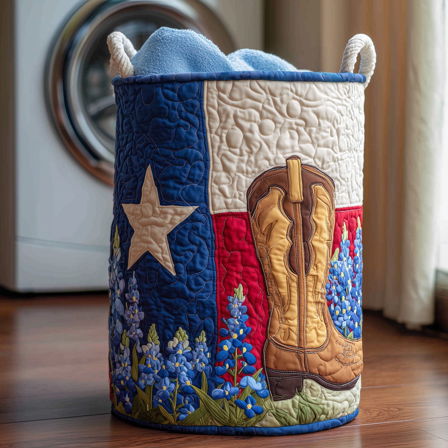 Everyday Bluebonnet Quilted Tote Bag