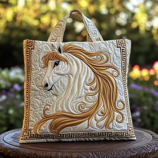 Everyday Horse Embroidery Tote Bag