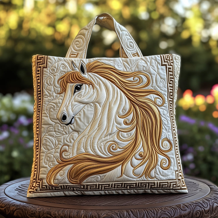 Everyday Horse Embroidery Tote Bag