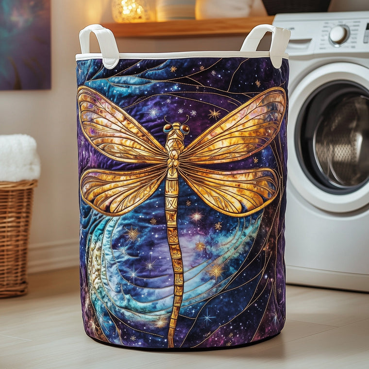 The Dragonfly Charm Quilted Laundry Basket Tote 1894